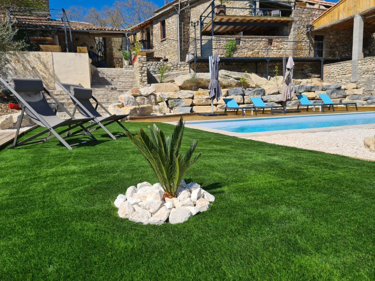 Gîtes 2 adultes dans un mas charme et calme assuré Servas  Exterior foto