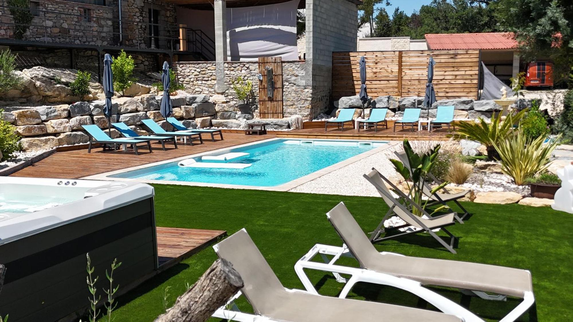 Gîtes 2 adultes dans un mas charme et calme assuré Servas  Exterior foto